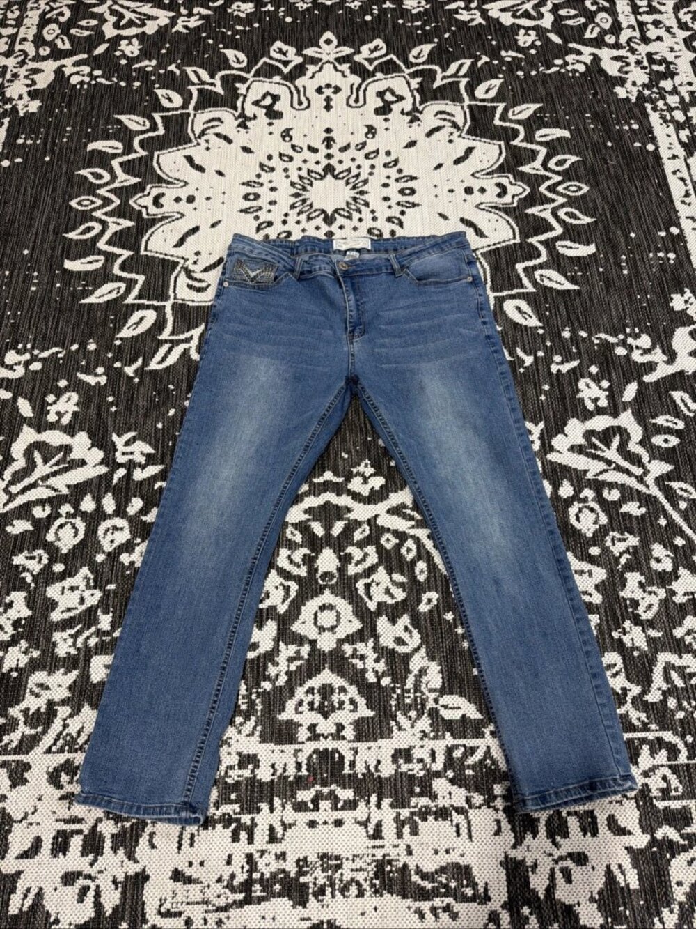 Colours by Alexander Julian Jeans Blue Cotton Denim Straight Stretch Men’s